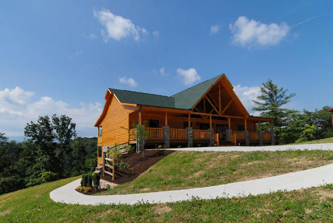 Many of the cabins at Fireside Chalets are set in private settings